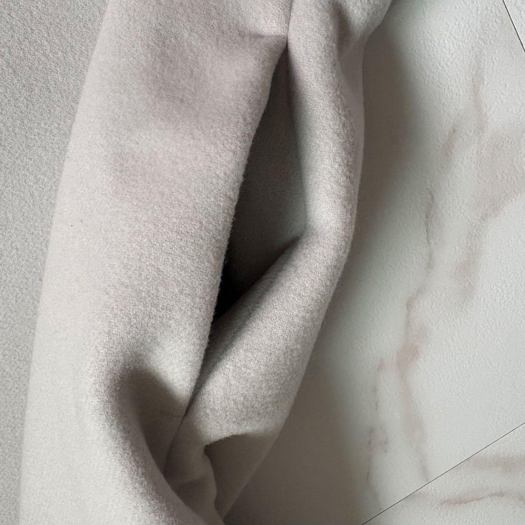 美品◆YOKO CHAN ヨーコチャン ヘムスカラップ コート 36 S