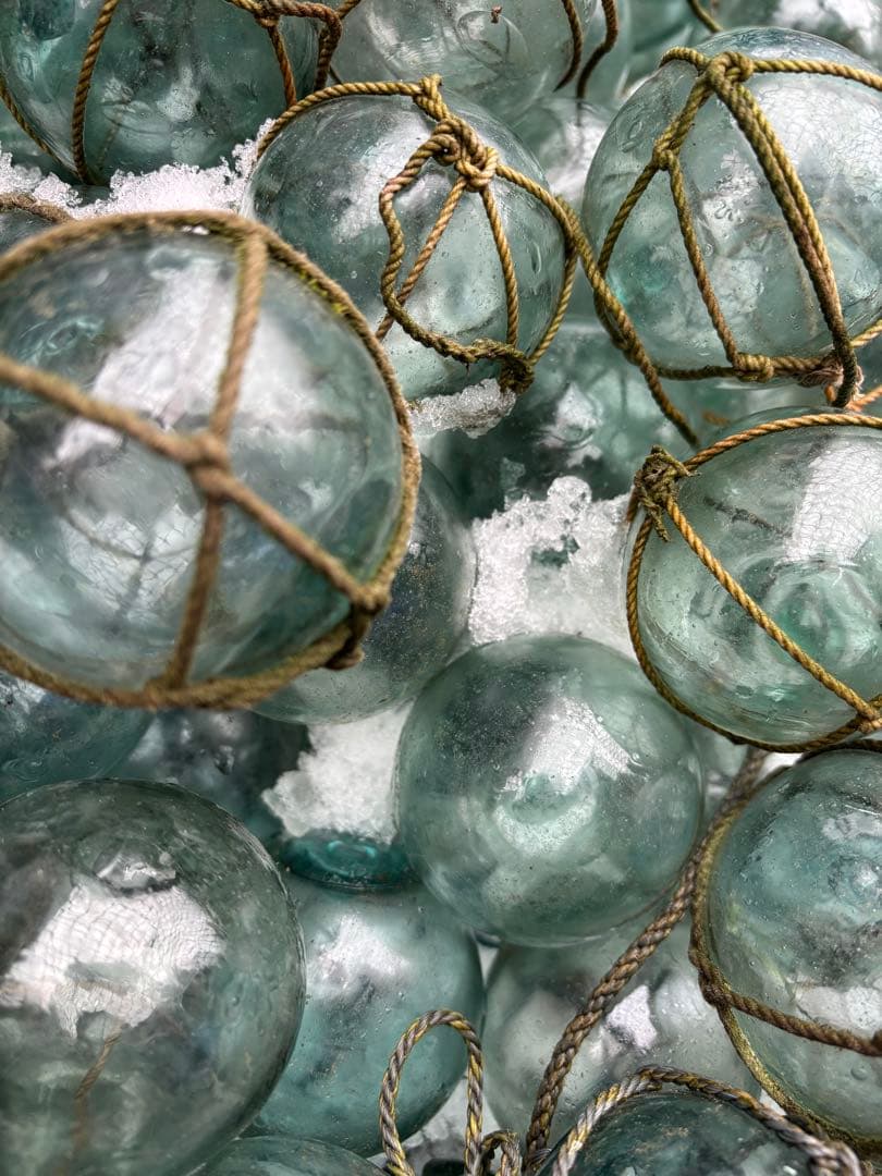 浮き玉　ガラス玉　約5〜6.5㎝❗️68個❗️