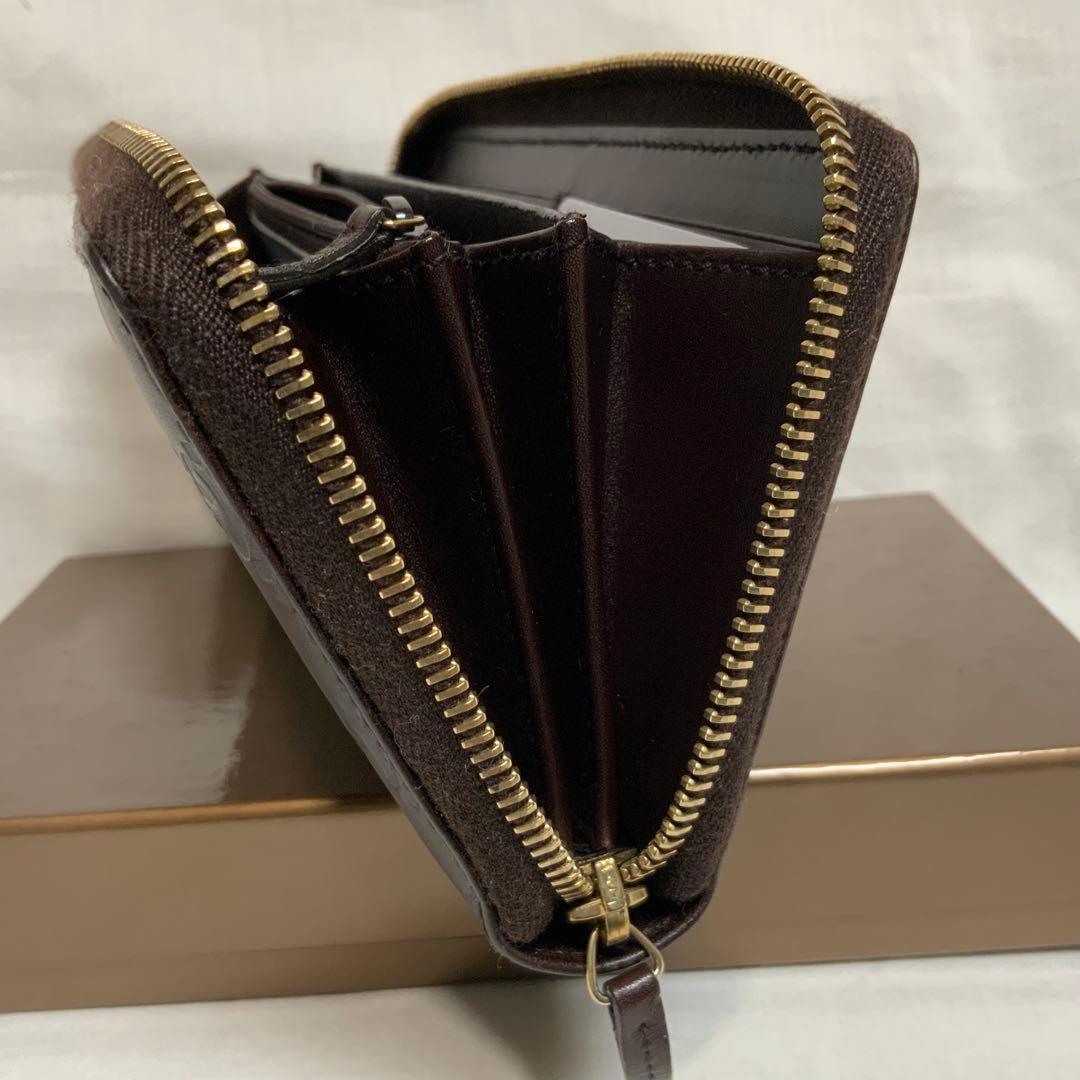 GUCCI ダークブラウン GGパターン 長財布