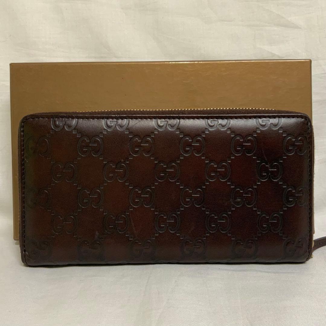 GUCCI ダークブラウン GGパターン 長財布