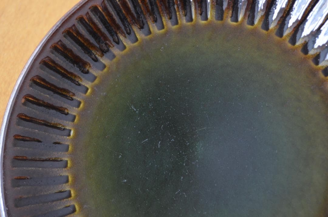 ゲフレ●KOSMOS/コスモス●19cmプレート3枚 オリーブ/グリーン