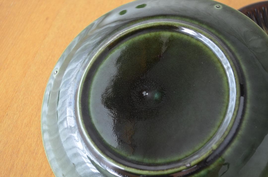 ゲフレ●KOSMOS/コスモス●19cmプレート3枚 オリーブ/グリーン