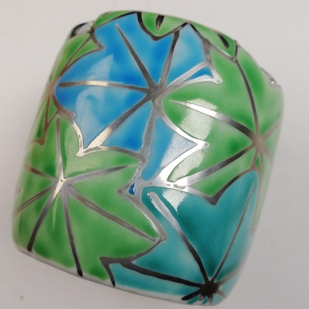 Ｔ９６４　蓋置　『青楓　蓋置』『高野昭阿弥 造』　共箱　茶道具