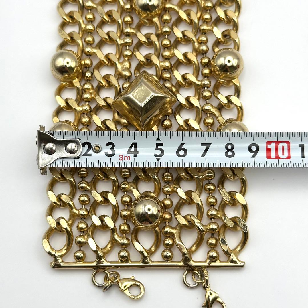 【希少】CLASS roberto cavalli ブレスレット ゴールドカラー