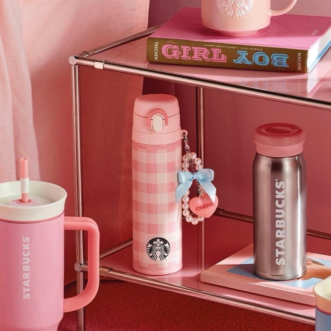 韓国 スタバ スターバックス ステンレスボトル ピンク バレンタイン 2025