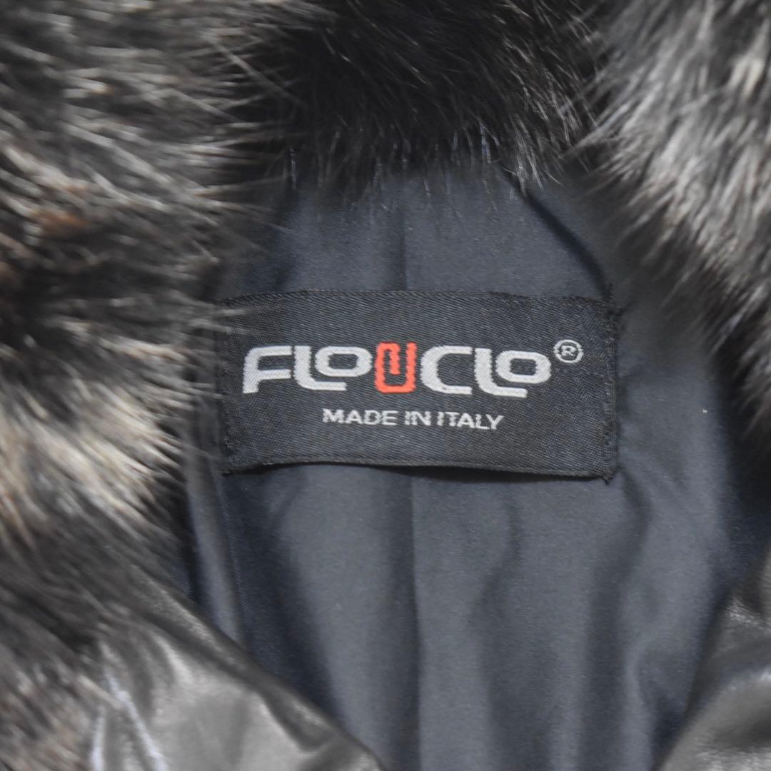 定価30万FLO&CLO イタリア製 ラムレザーリアルファー ロングライダースL