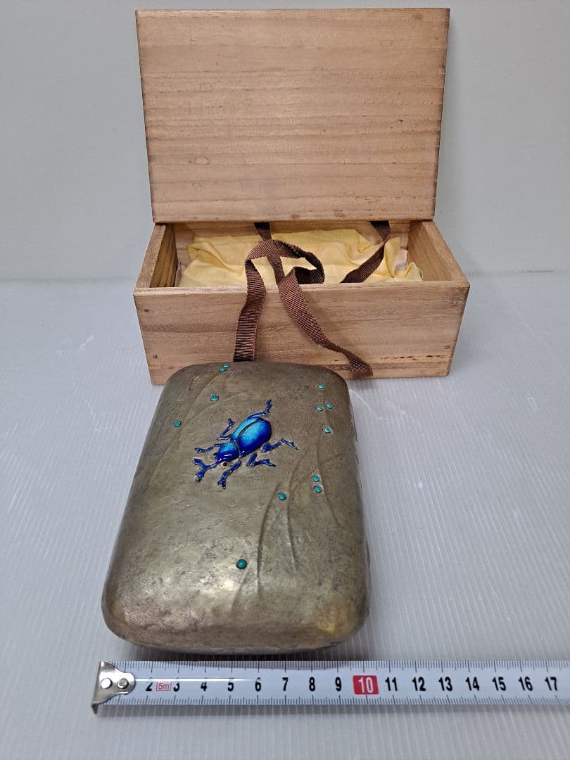 古七宝 七宝焼 小箱 シールドボックス 小物入れ 時代物 年代物 骨董品