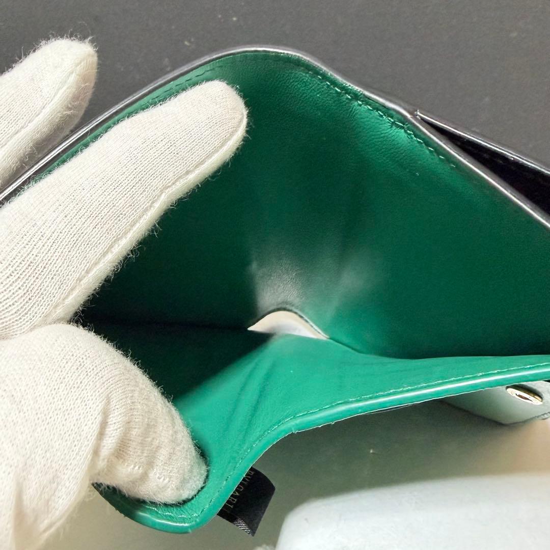 美品　ブルガリ　セルペンティ　蛇　バイカラー　三つ折り財布