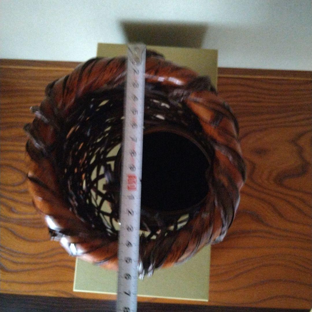 華道　花器　花筐 竹製 化粧箱入り