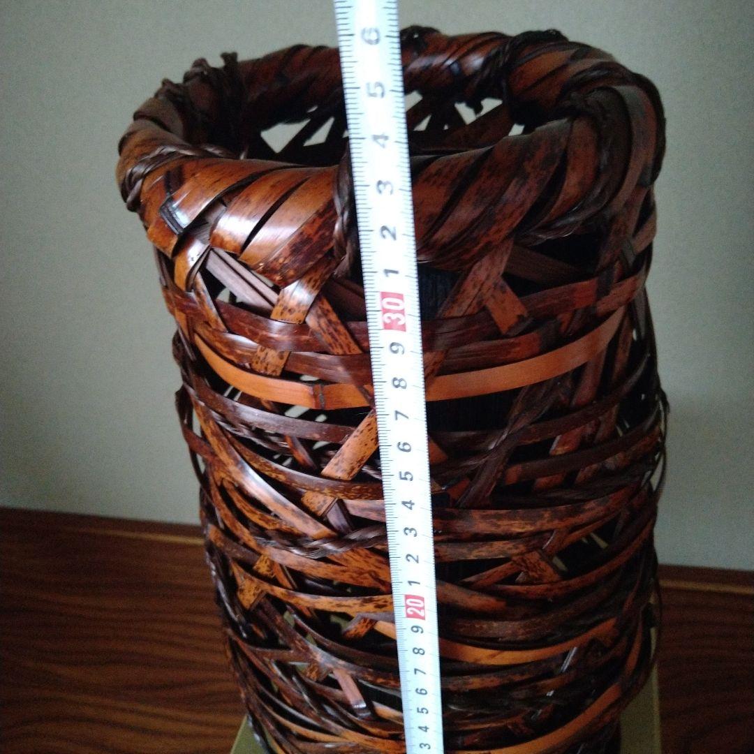 華道　花器　花筐 竹製 化粧箱入り