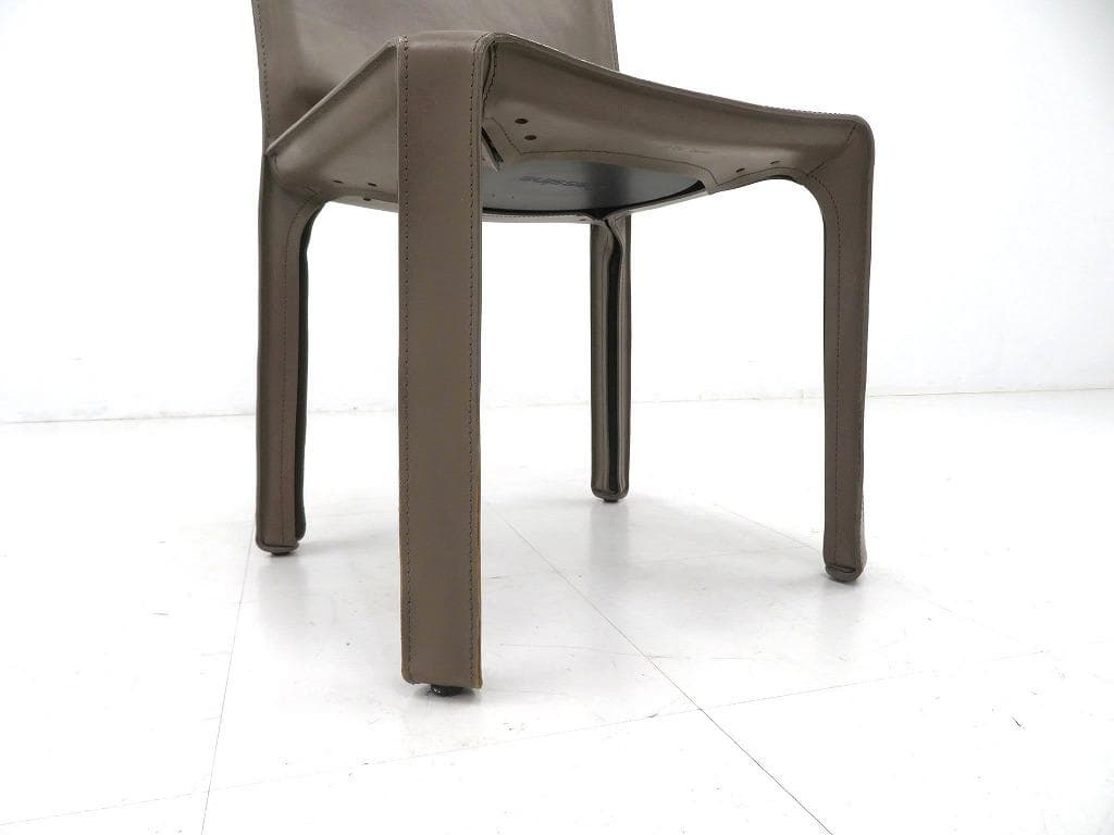 展示品　カッシーナ　キャブ　総本革　レザー　チェア　イス　モダン　名作　高級