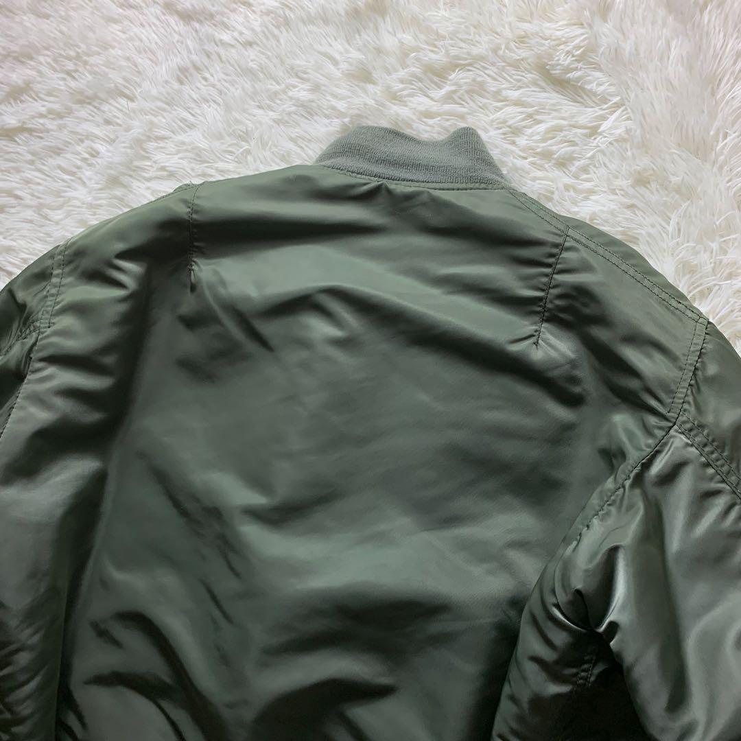 【雰囲気抜群】SCHOTT フライトジャケット MA-1 カーキ L USA製