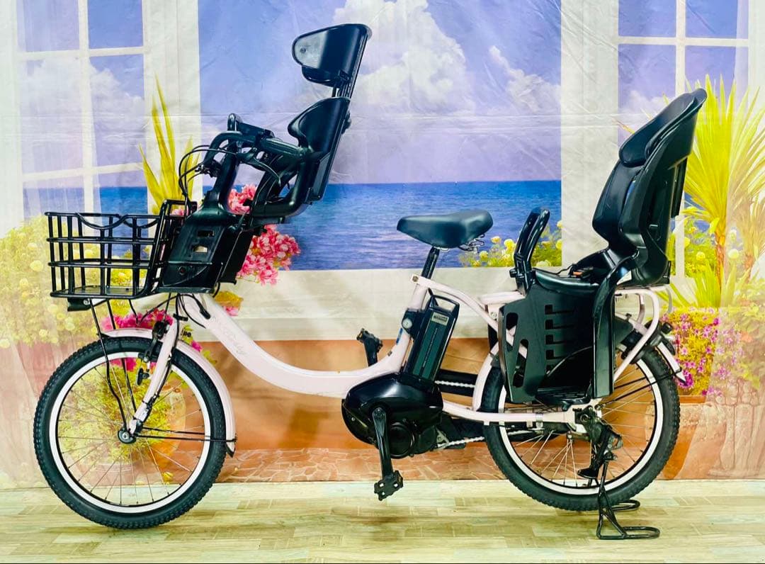 人気モデル！パスバビー12AH⭐️ヤマハ子供乗せ電動アシスト自転車Y3100