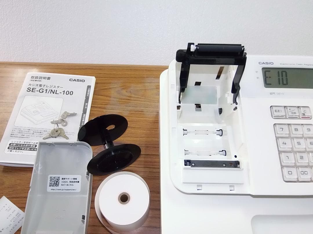 CASIO 簡単レジ　カシオ　SE-G1　　レジスター4部門　25042002