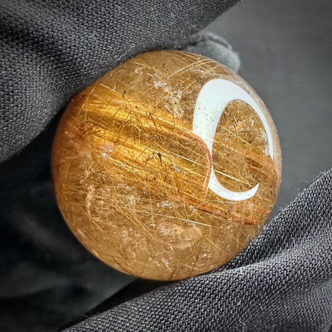 【財運・金運・事業運up❗️】 スモーキーチルクォーツ丸玉パワーストーンA1130