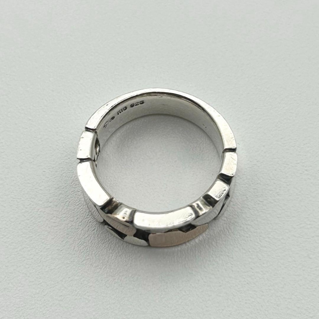 スタージュエリー ハート K18 925 コンビ リング 5.5号 指輪