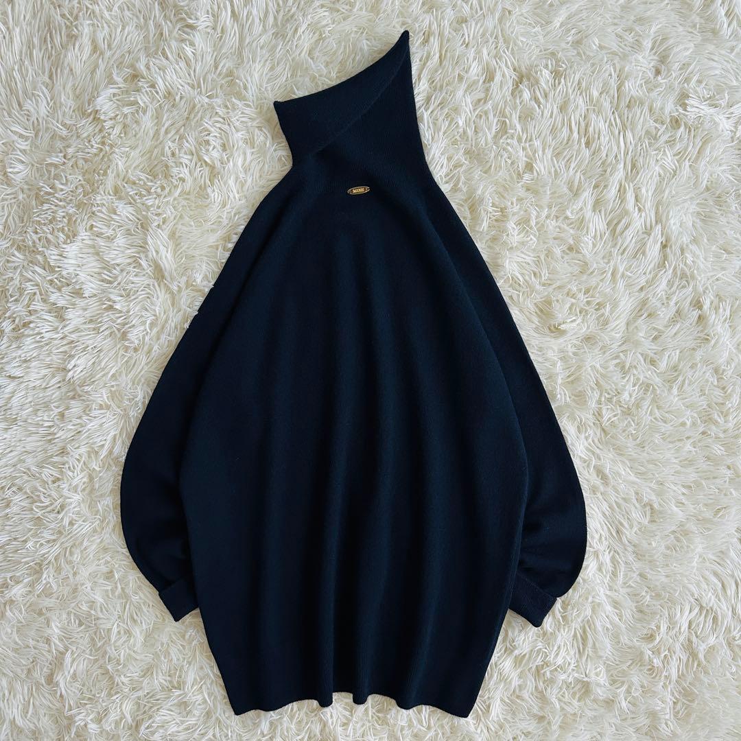 【極美品✨】ドゥーズィエムクラス　CAPRIタートルネックプルオーバー 紺