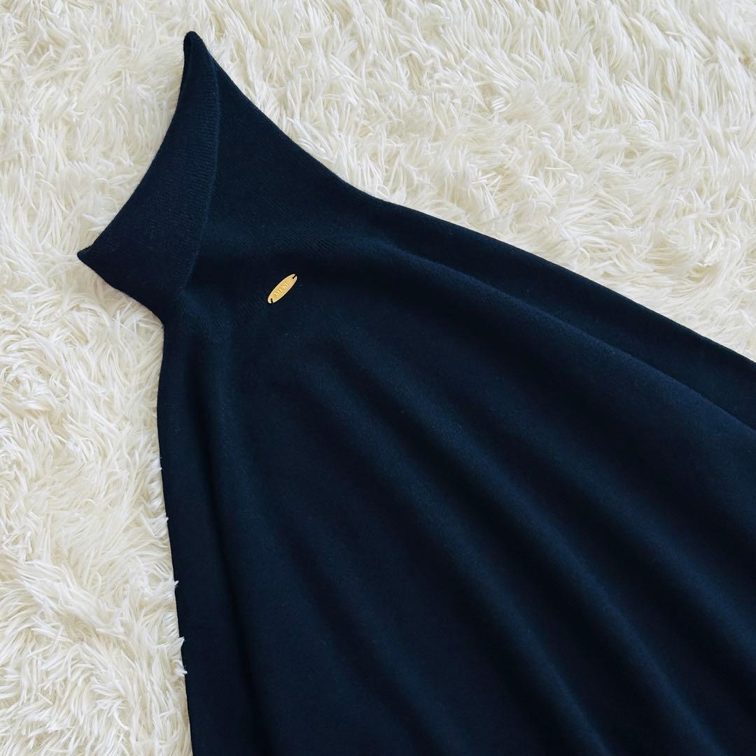 【極美品✨】ドゥーズィエムクラス　CAPRIタートルネックプルオーバー 紺