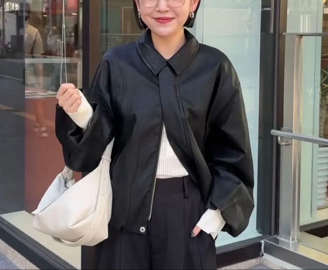 カプリシュレマージュ　完売バルーンレザージャケット