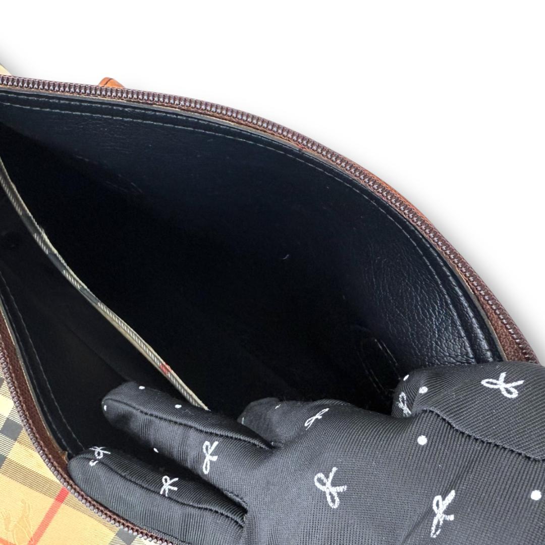 【良品】バーバリー　ボストンバッグ　ミニ　ハンドバッグ　ノバチェック