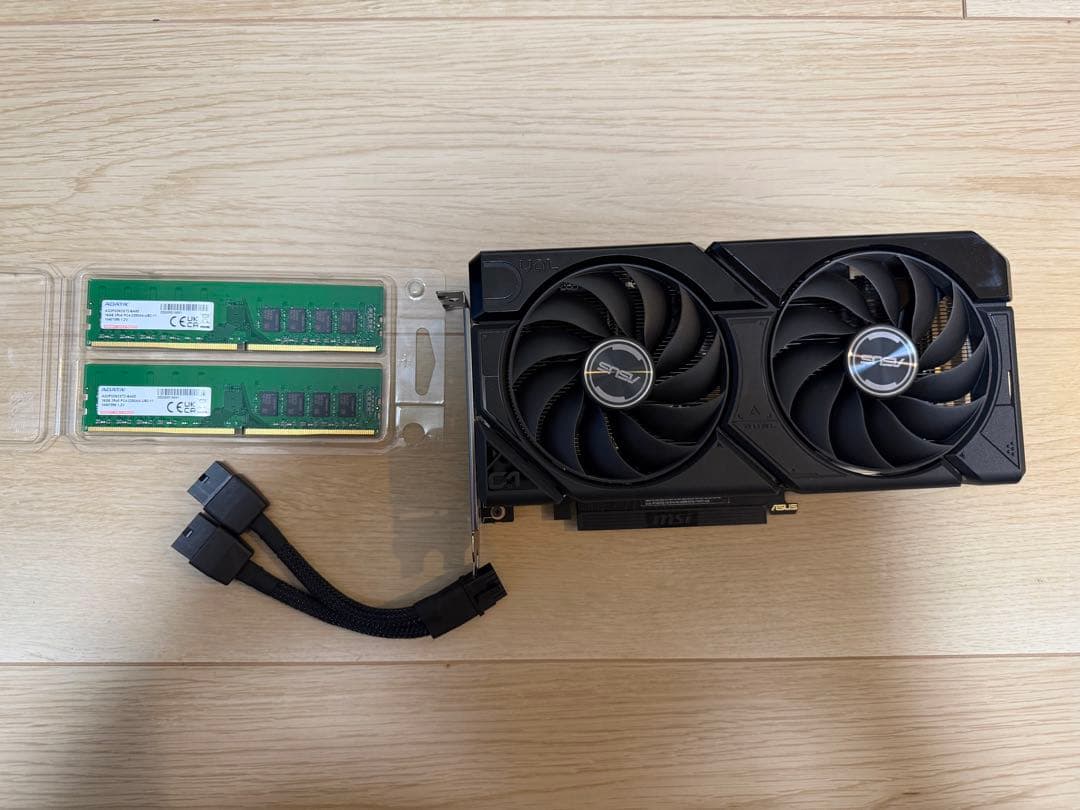 グラフィックボード・グラボ・ビデオカード RTX4070 SUPER / 16GBX2 DDR4/Ryzen7 5700x