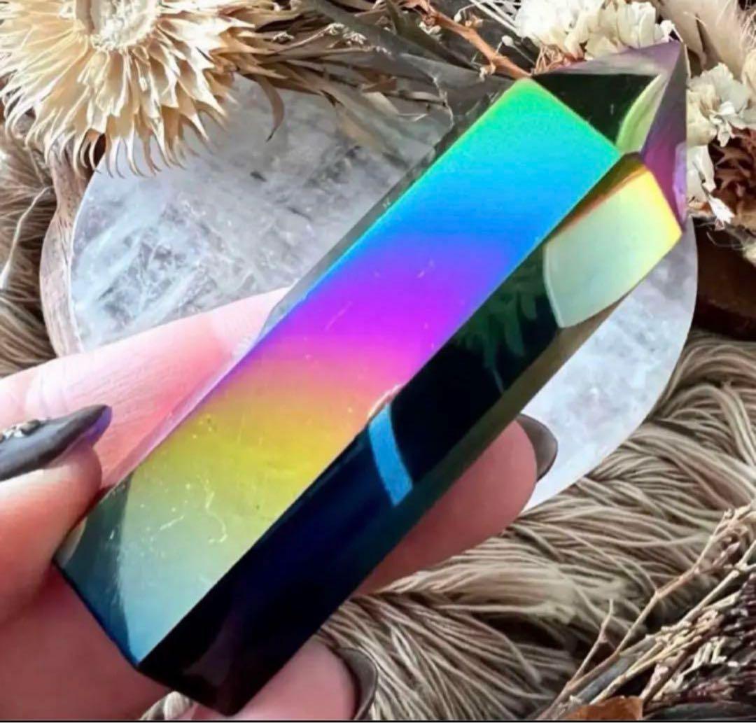 感謝価格❤︎レインボーオーラ❤︎希少♥モリオン♥強力グラウディング♥最強魔除邪気祓い