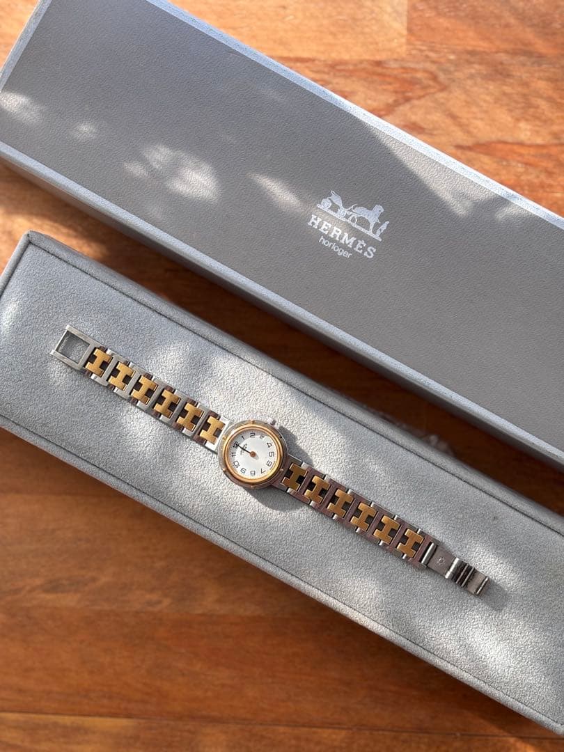 HERMES レディース クリッパー シルバー ゴールド