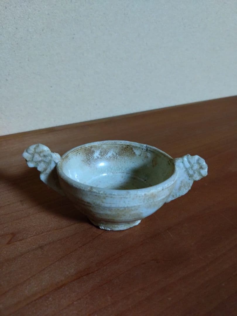 李朝 白磁    金海 耳盃