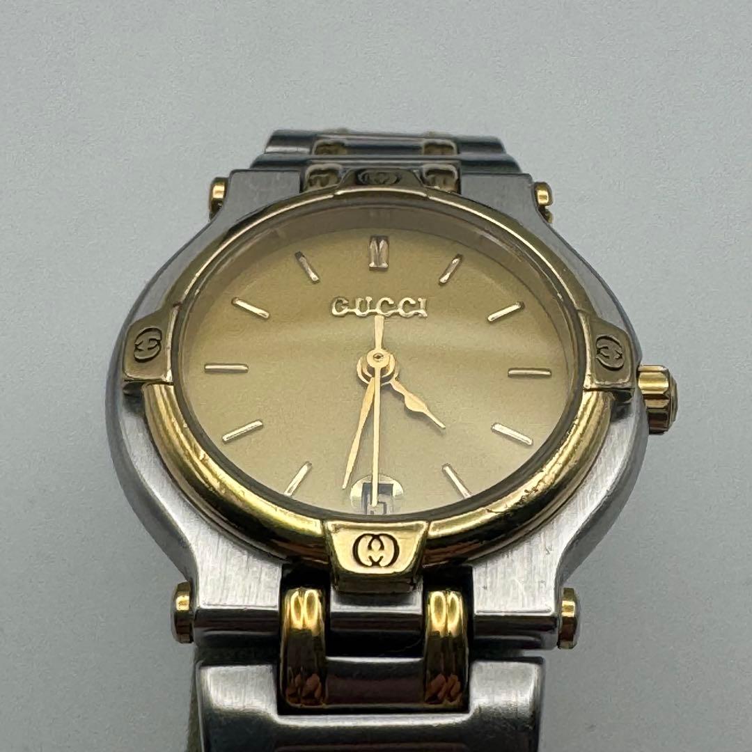 【極美品アンティーク腕時計】GUCCI 9000L /ベルトは希少デザイン