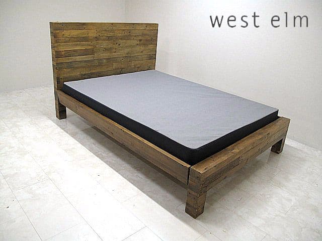 展示品　ウエストエルム　エマーソン クイーンサイズベッドフレーム 無垢材