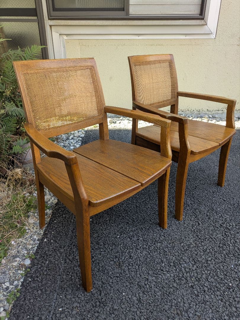 浜本工芸　チェア　ダイニングチェア　ラタン　送料込み アームチェア 02