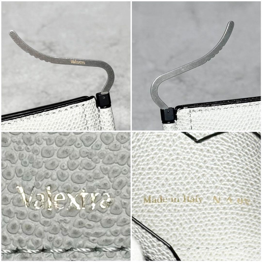 新品未使用 ヴァレクストラ ソフトカーフスキン ストーングレー マネークリップ