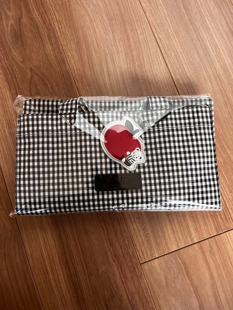 familiar ギンガムトートバッグ