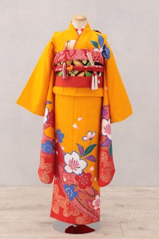 ＜夏の大セール＞7歳七五三セット(黄)