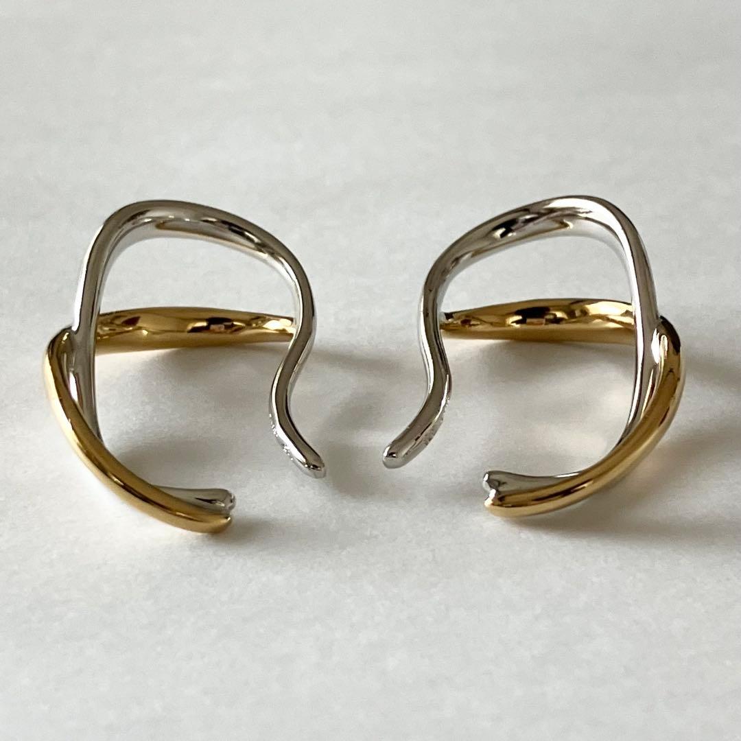 K　 極美品 Jouete ジュエッテ ウェアリングクロスコンビカラーシル