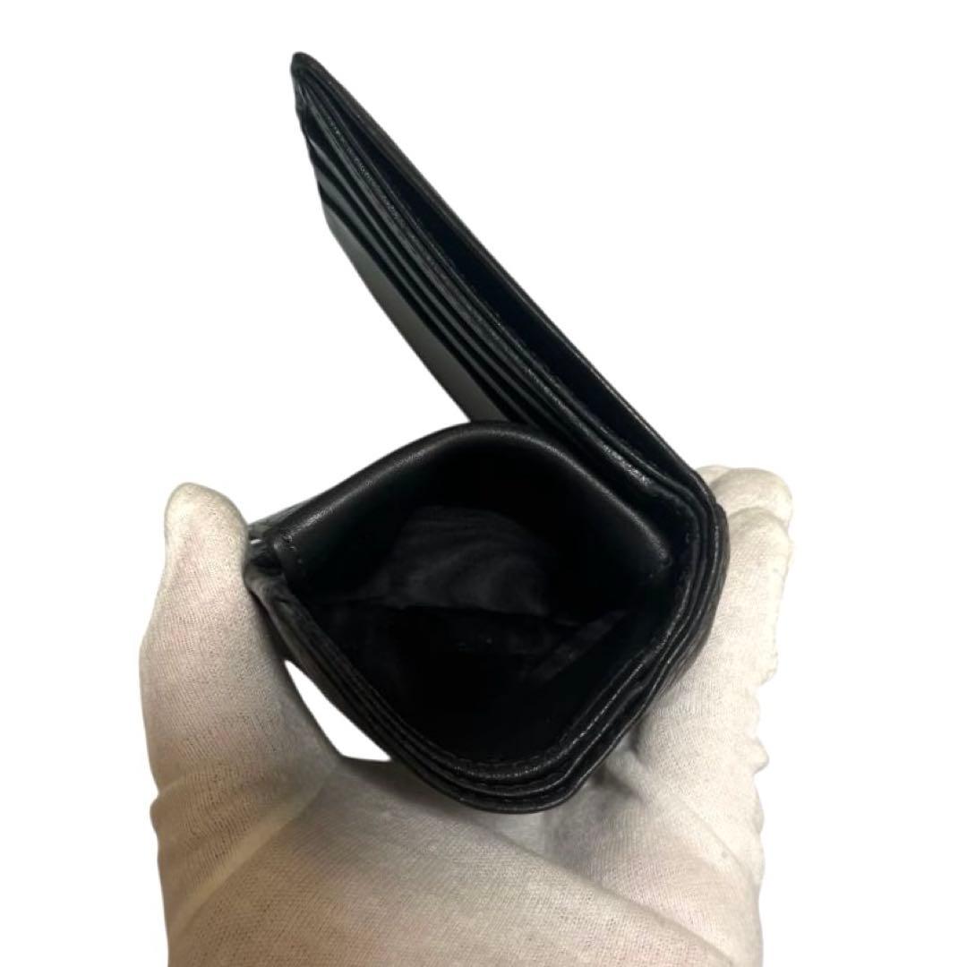 グッチ　長財布　シマレザー　ブラック　GG柄　インターロッキング　ロゴプレート