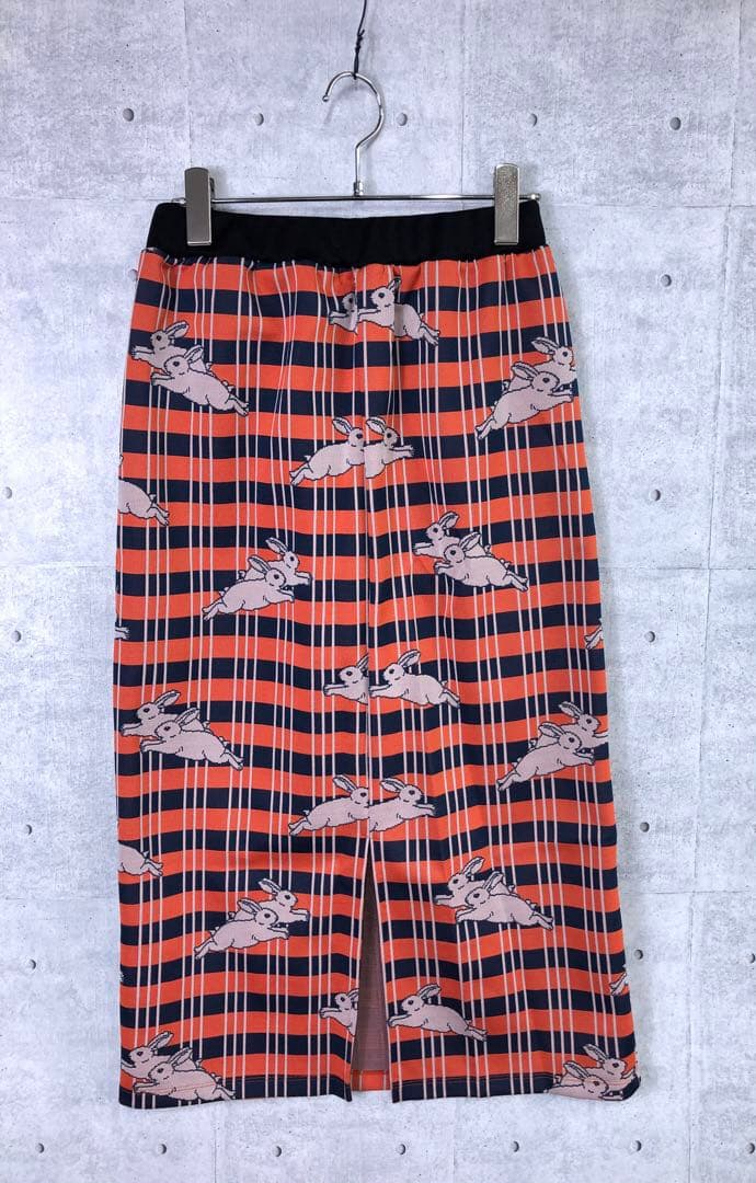 新品 didi Zi Zi うさチェック ジャガード ストレッチ タイトスカート