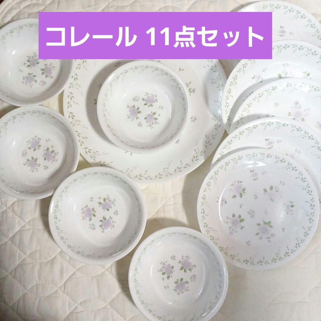 コレール 皿セット　花柄 食器 セット　大皿　中皿　ケーキ皿　ボウル　可愛い　春