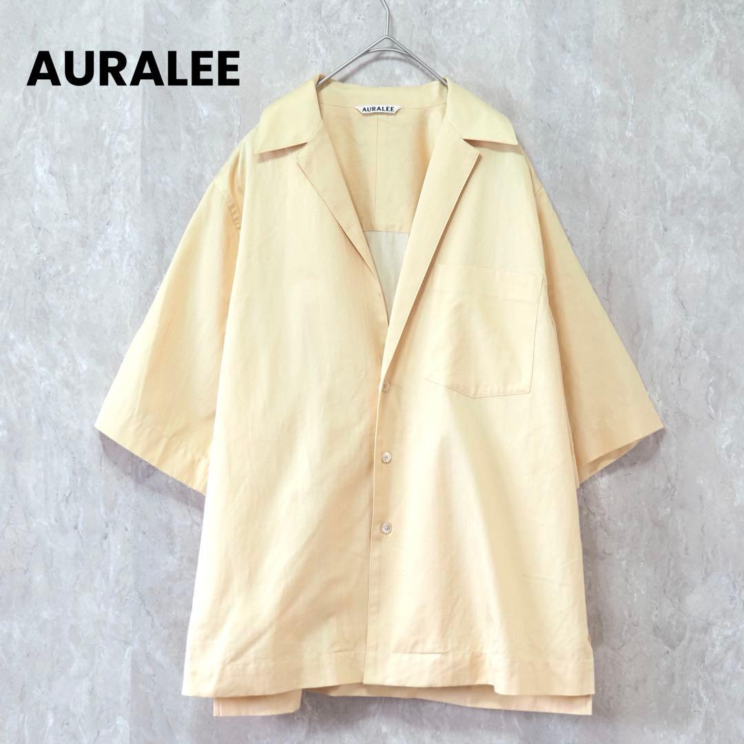 トップス AURALEE WASHED FINX HALF SLEEVED SHIRTS