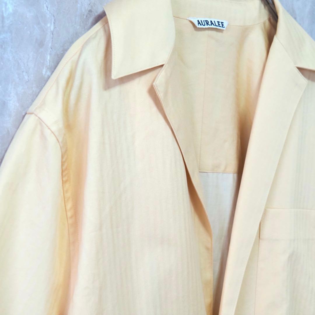 トップス AURALEE WASHED FINX HALF SLEEVED SHIRTS
