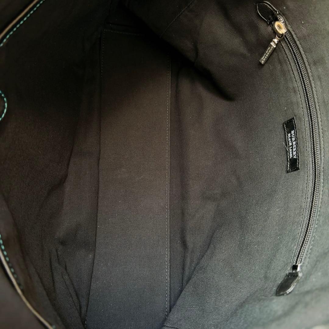 希少/美品✨バーバリー ブラックレーベル トートバッグ 肩掛け ブラック レザー