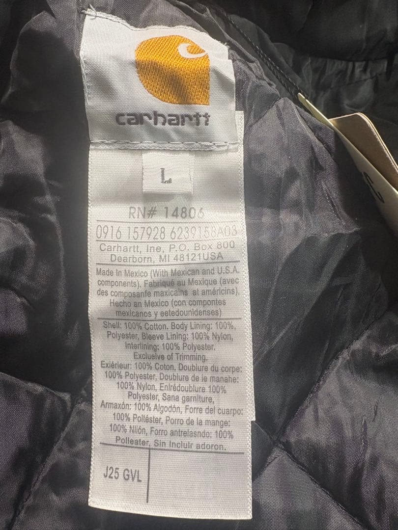 カーハートアクティブジャケット希少　黒色