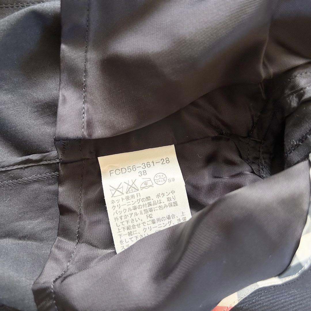 バーバリーロンドン パンツスーツ ネイビー テーラードジャケット 38