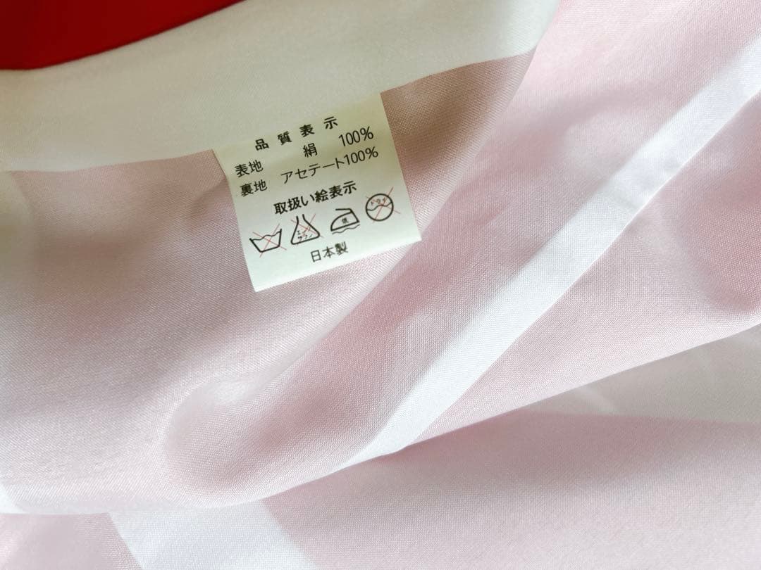 本格正絹♡七五三　7歳　女の子　フルセット　一式　赤系　ゴールド