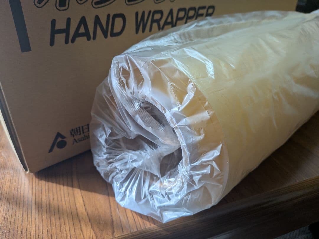 新品ポリラッパー 手巻き包装機　朝日産業　リケンラップ2本付き