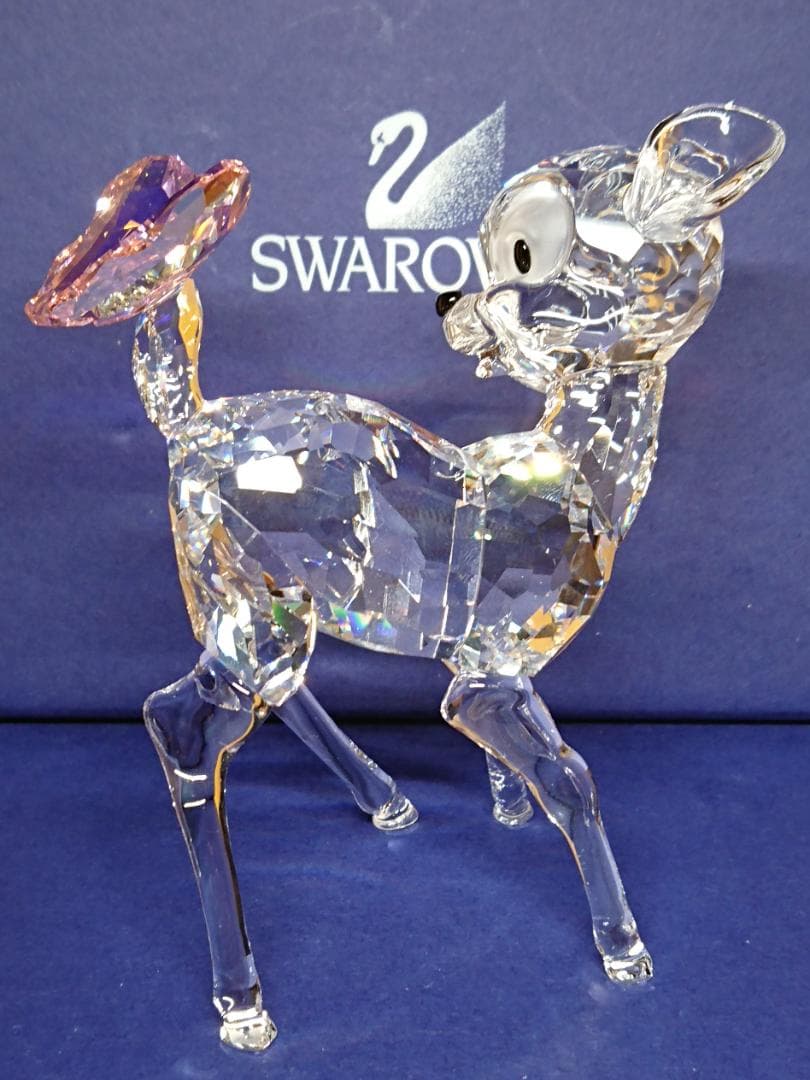 【美品】スワロフスキー　ディズニー　バンビ　置物　工芸品　美術品　A3350