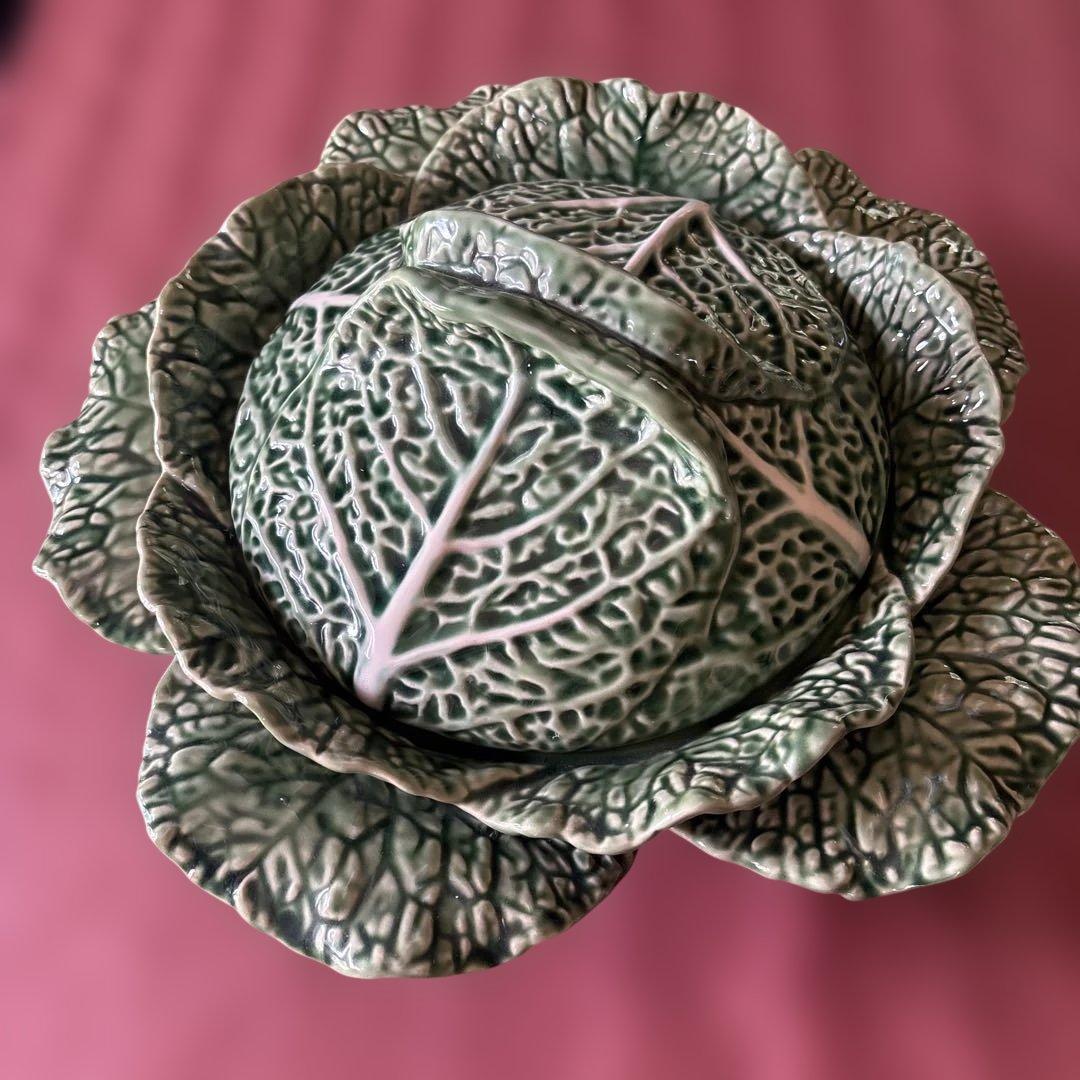 ボルダロピニェイロ　キャベツ型陶器ボウル チューリン