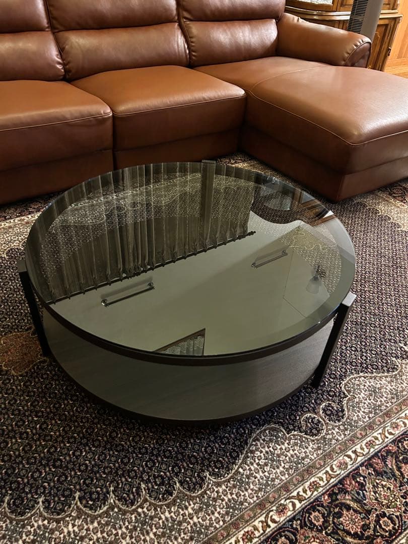 円形ガラステーブル 900mm