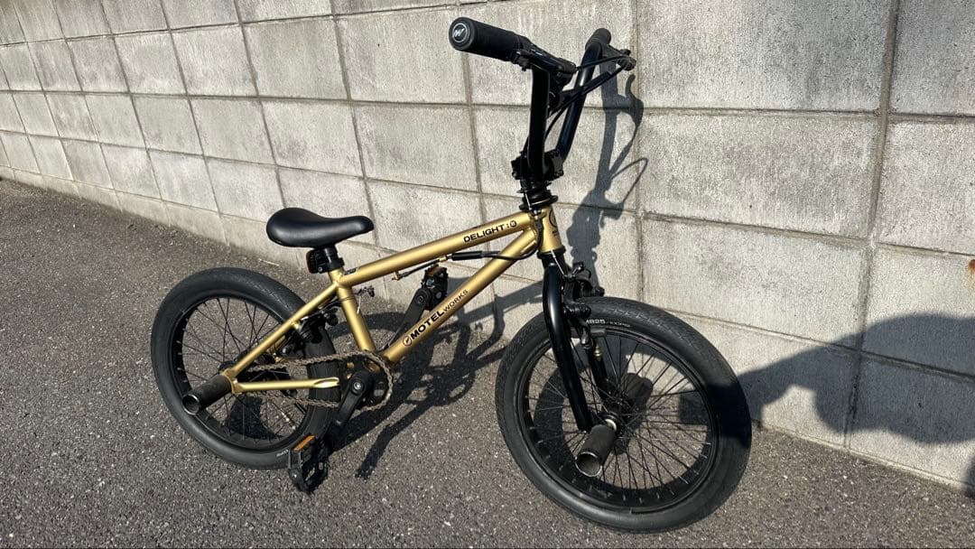 キッズ BMX自転車 子供 ゴールド 16インチ MOTEL WORKS