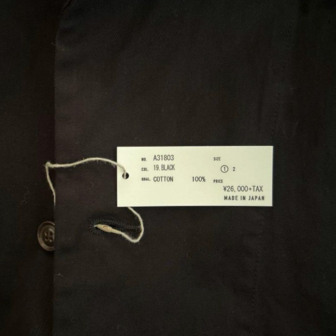 【試着のみ】HARVESTY コットンチノクロスオーバーコート サイズ１